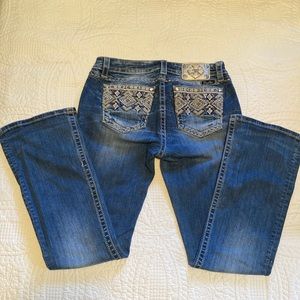 LIKE NEW Miss Me Boot cut jeans Size 30 inseam 30
